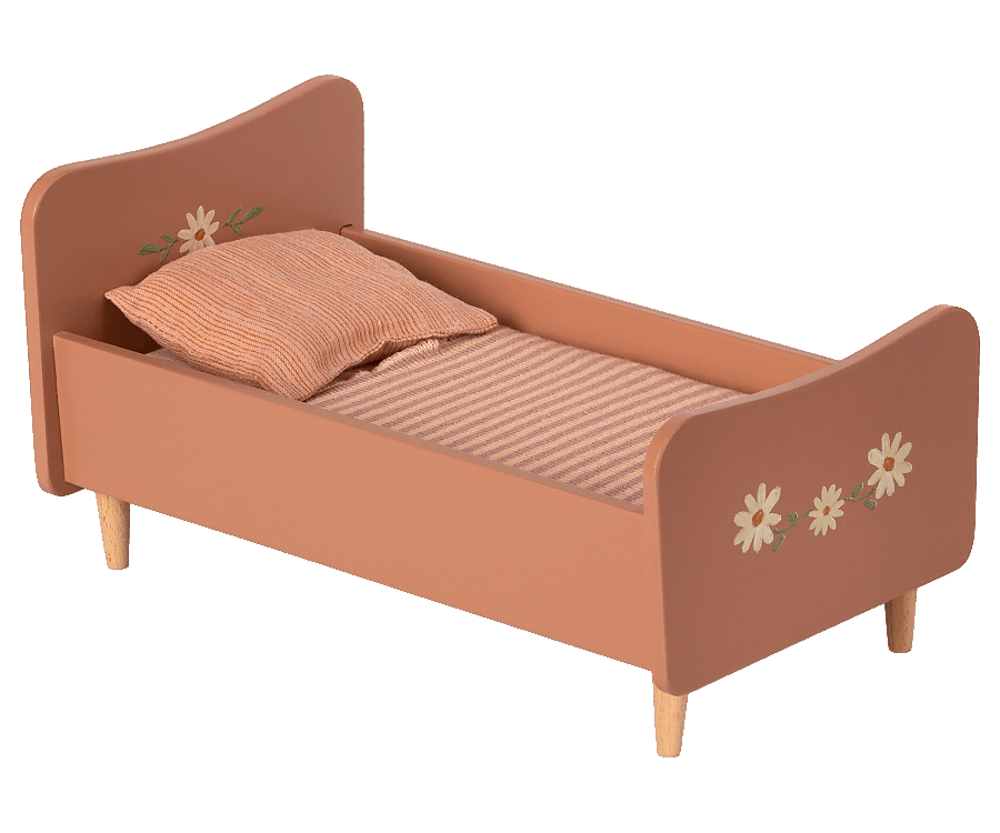 Wooden bed, Mini - Rose