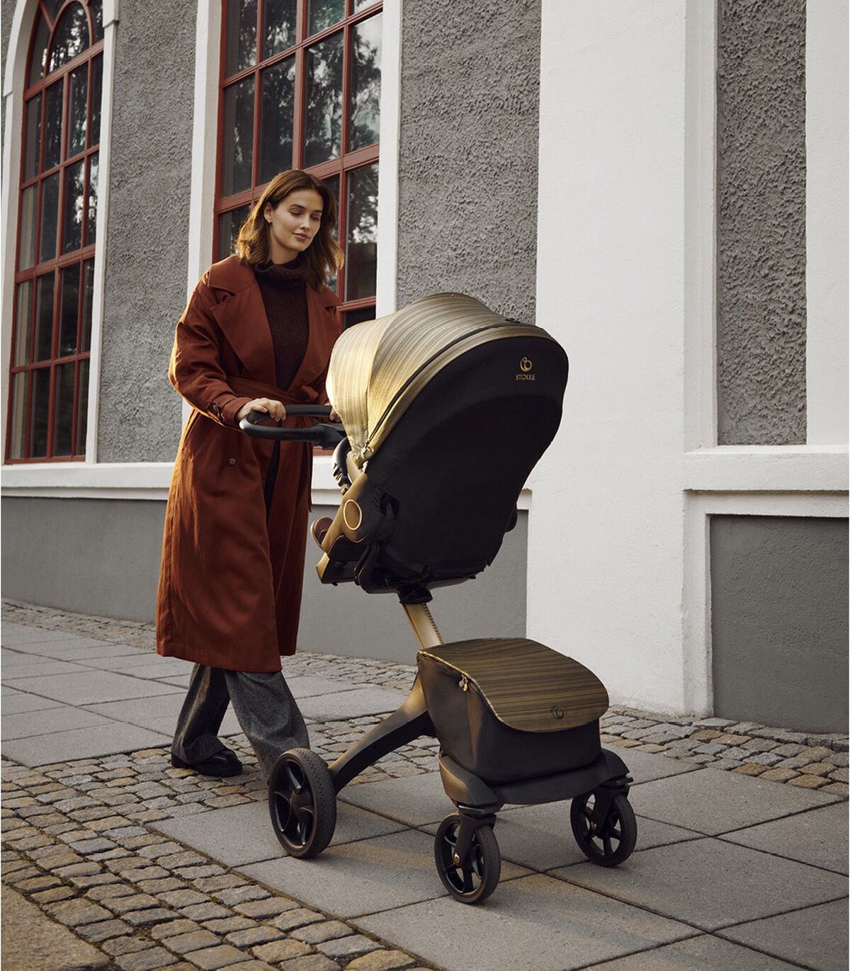 STOKKE XPLORY X STROLLER - Gold Black