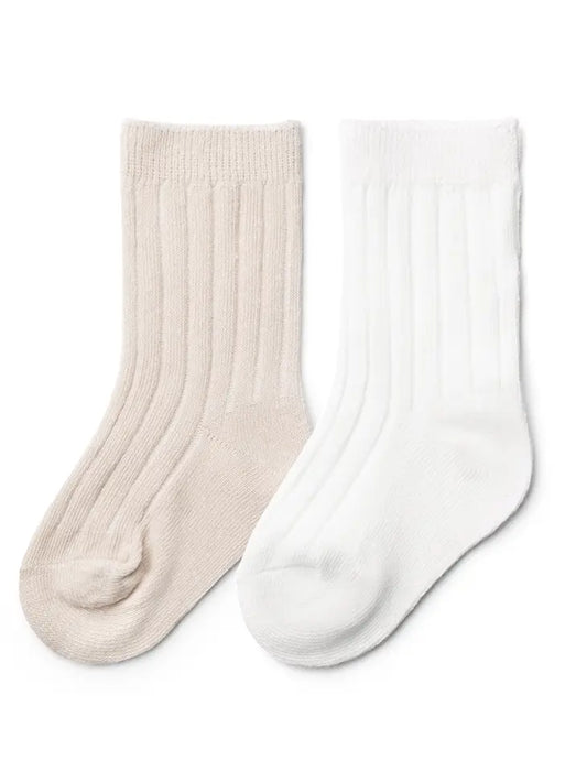 2pk Organic Cotton Knee High Socks