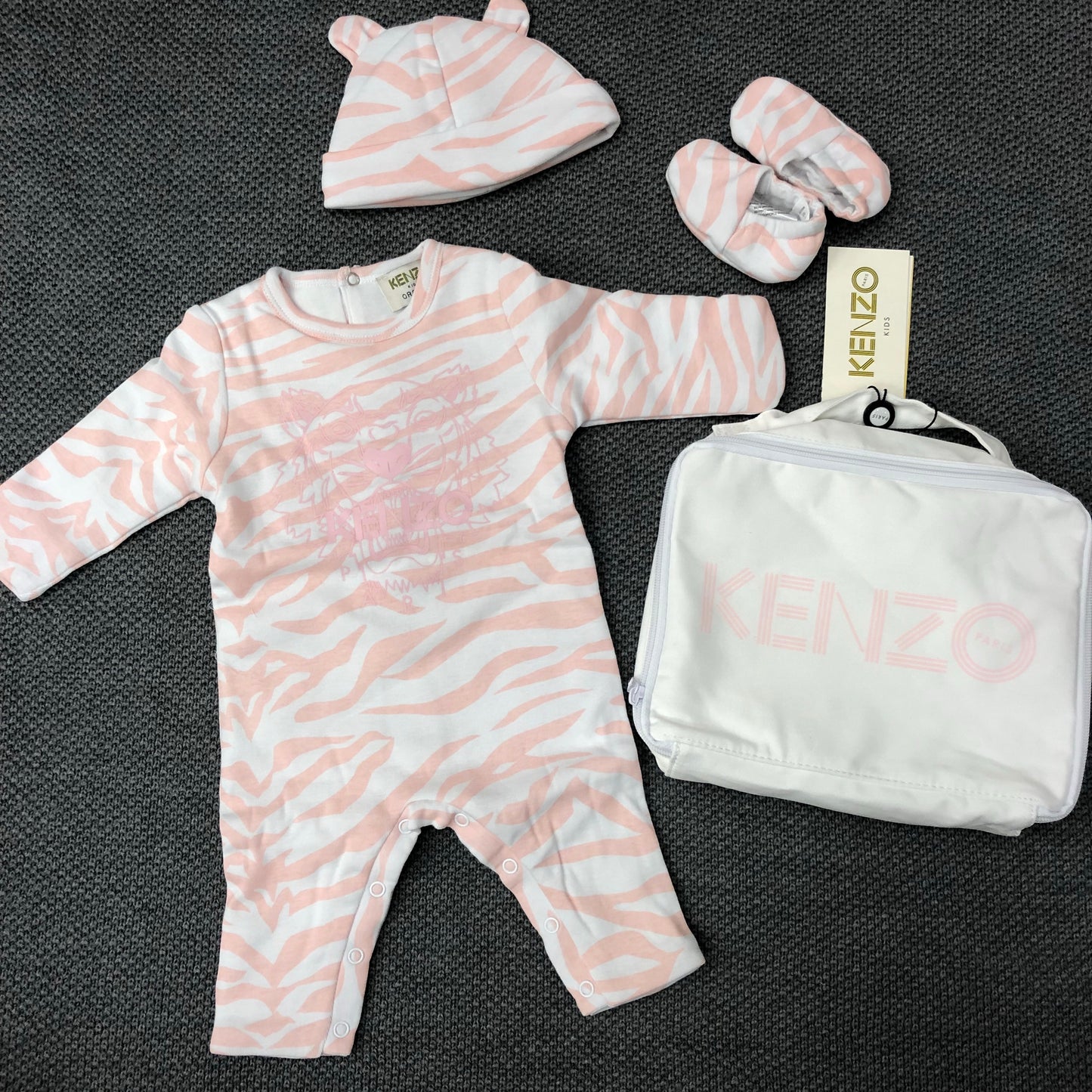 Kenzo Kids doreale set baby jumpsuit sweet pink