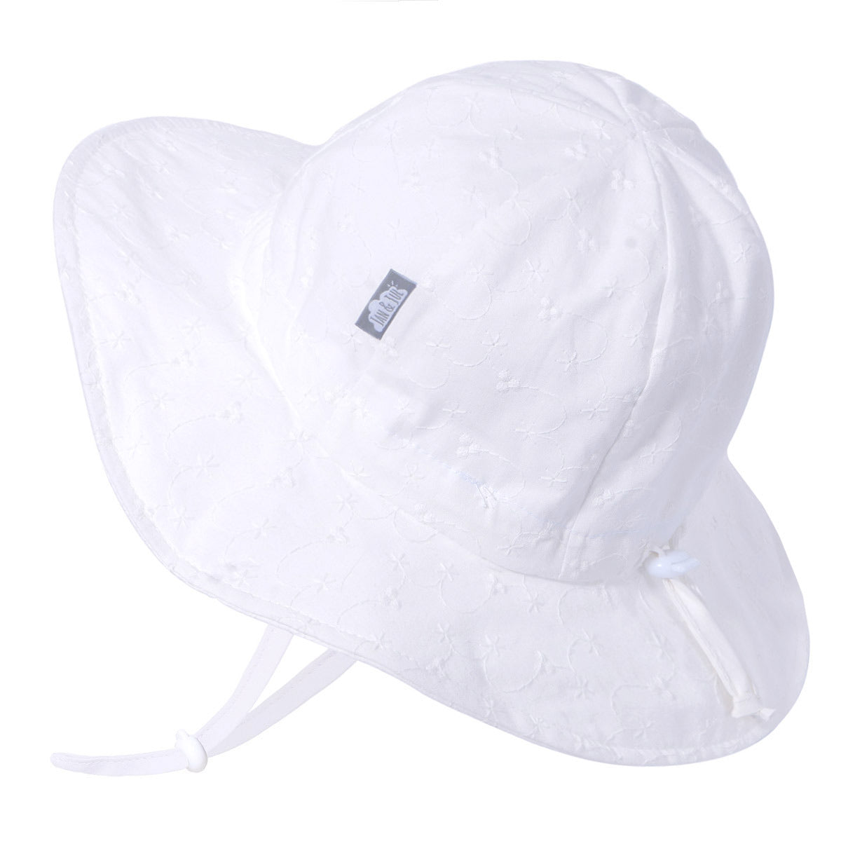 Cotton Floppy Hat | White Eyelet