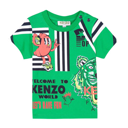 Kenzo Kids Printed T-shirt Kenzo World