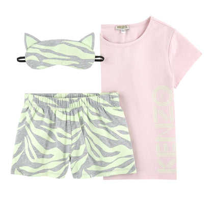 Kenzo Kids 2-piece pyjamas and phosphorescent night mask - Glow in the Dark