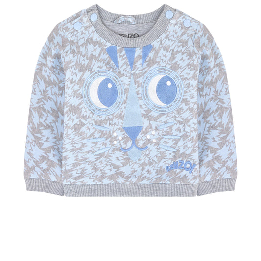Kenzo Kids Embroidered organic cotton sweatshirt - Mini Tiger