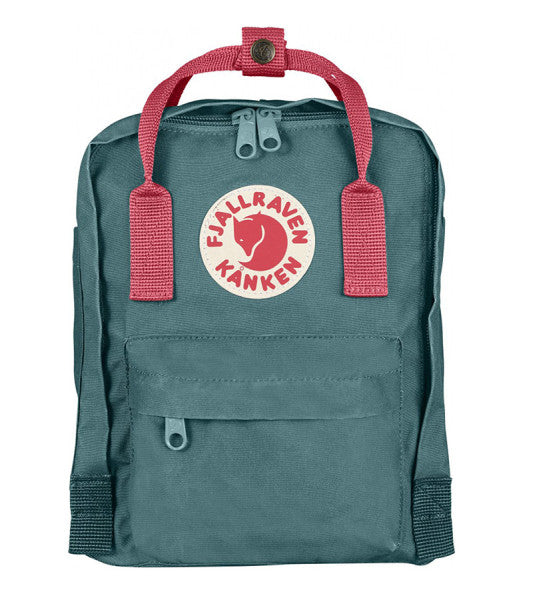 Fjallraven Kanken Mini Backpack Frost Green/Peach Pink