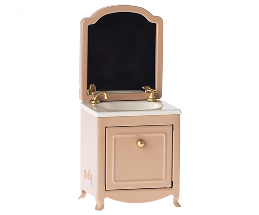 Sink dresser w. mirror, Mouse - Dark powder
